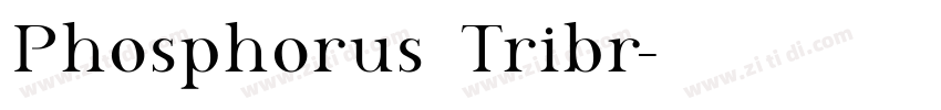 Phosphorus Tribr字体转换